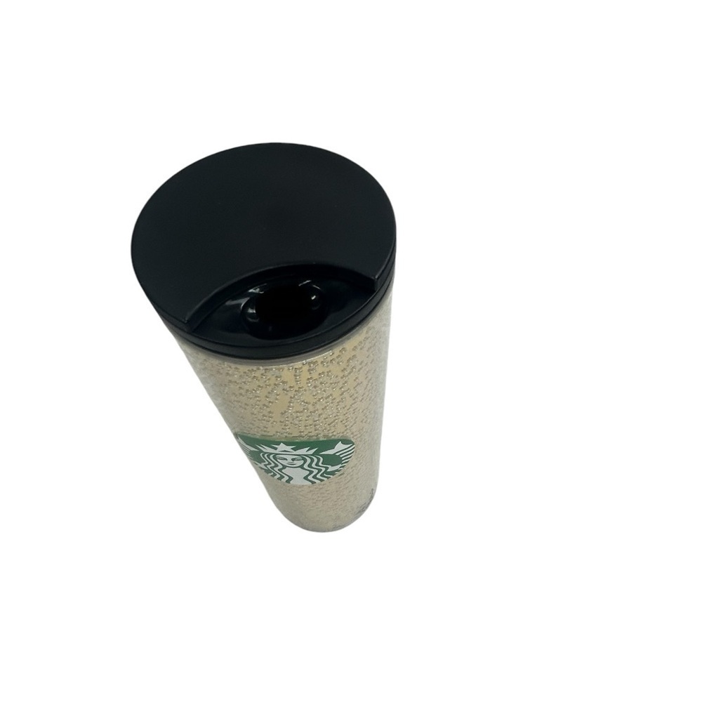 Starbucks 2020 Christmas Holiday Gold Champagne Bubbles Travel Tumbler Lid Cup - Picture 5 of 15